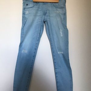 AG Raw Hem Jeans